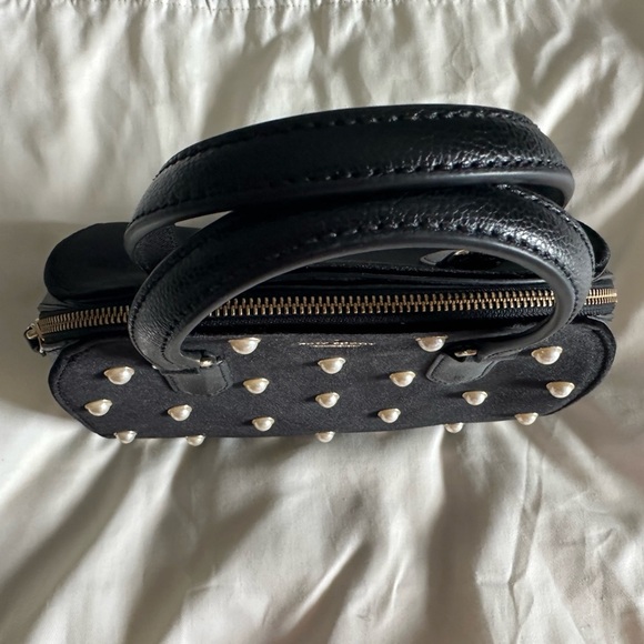 NWOT Kate Spade Black Velvet w/ Pearls Purse - Picture 4 of 8